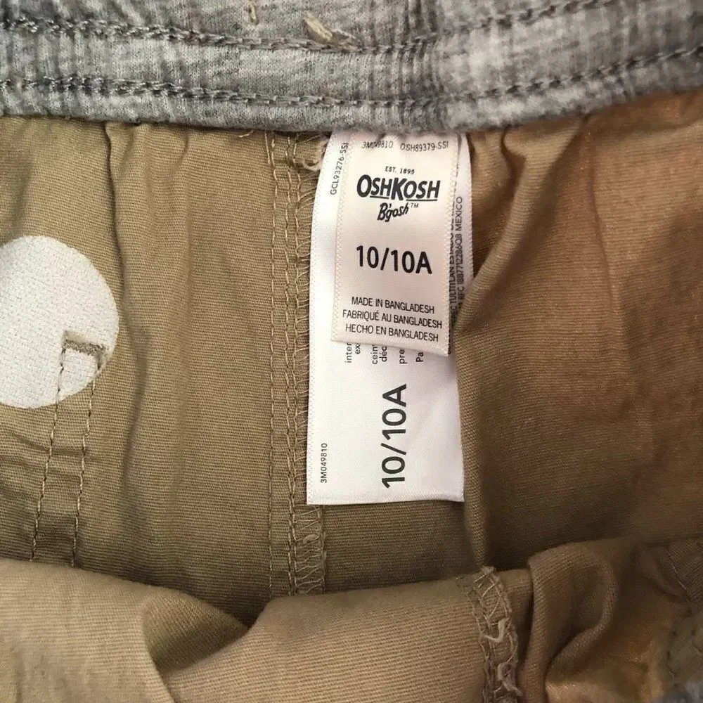 NWOT OshKosh Khaki Pull On Poplin Pants